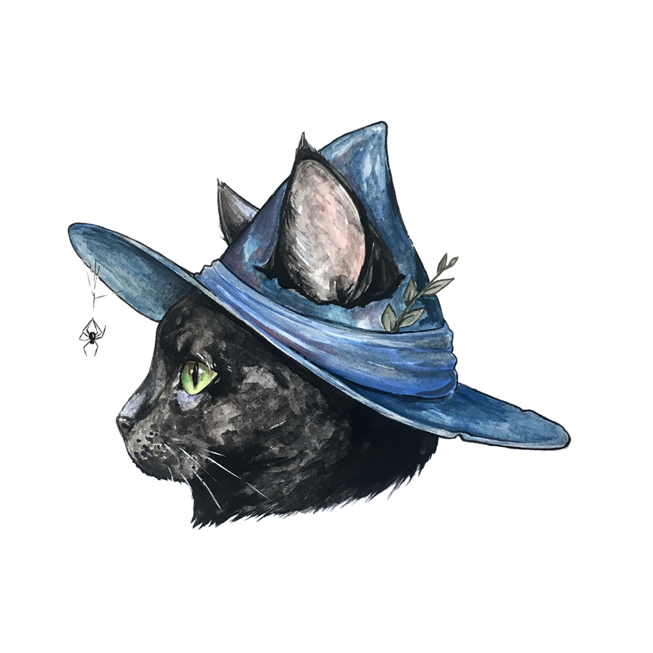 Witch Cat Sticker