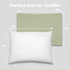 Toddler Pillow with Soft Cotton and Muslin Cotton Pillowcase by Comfy Cubs