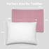 Toddler Pillow with Soft Cotton and Muslin Cotton Pillowcase by Comfy Cubs