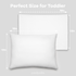 Toddler Pillow with Soft Cotton and Muslin Cotton Pillowcase by Comfy Cubs