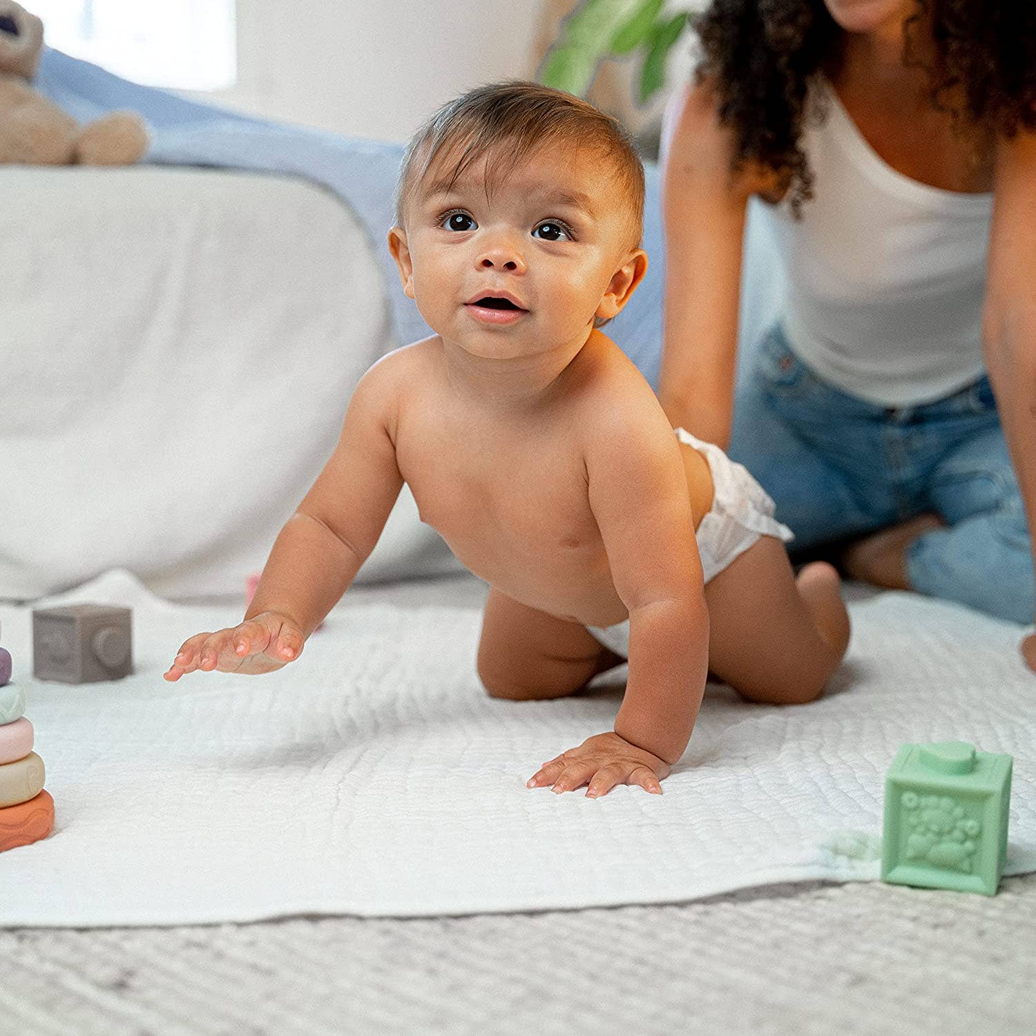 Baby Muslin Cotton Blankets by Comfy Cubs - 40"x40"