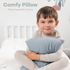 Toddler Pillow with Soft Cotton and Muslin Cotton Pillowcase by Comfy Cubs