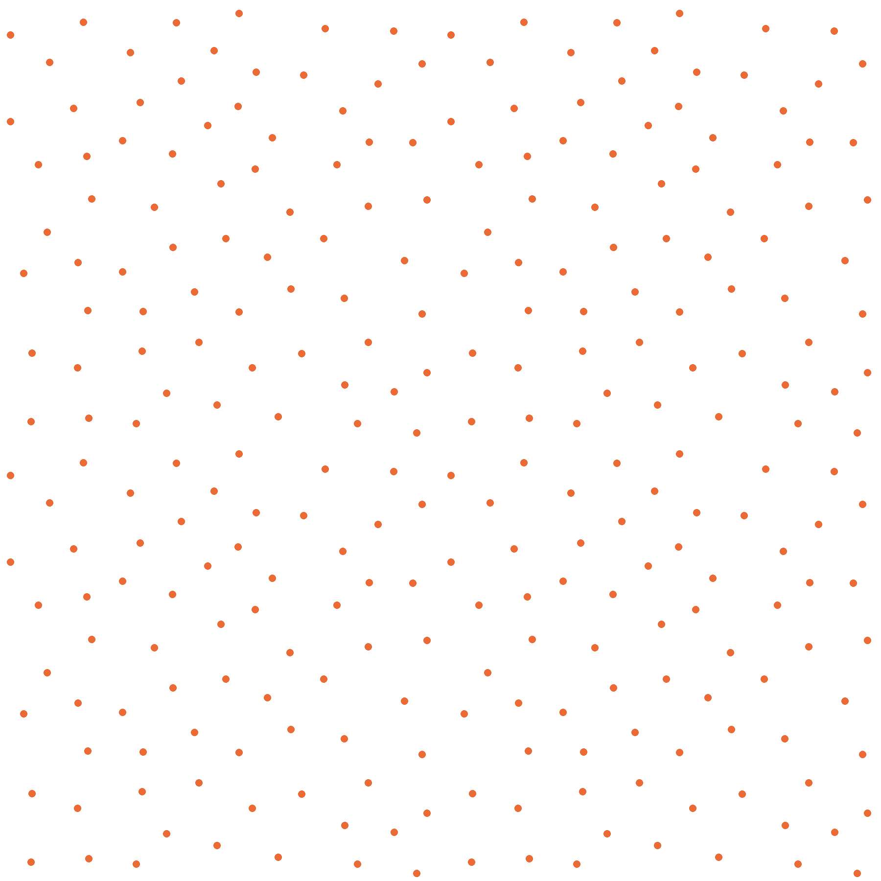 Kimberbell Basics - Tiny Dots White/Orange