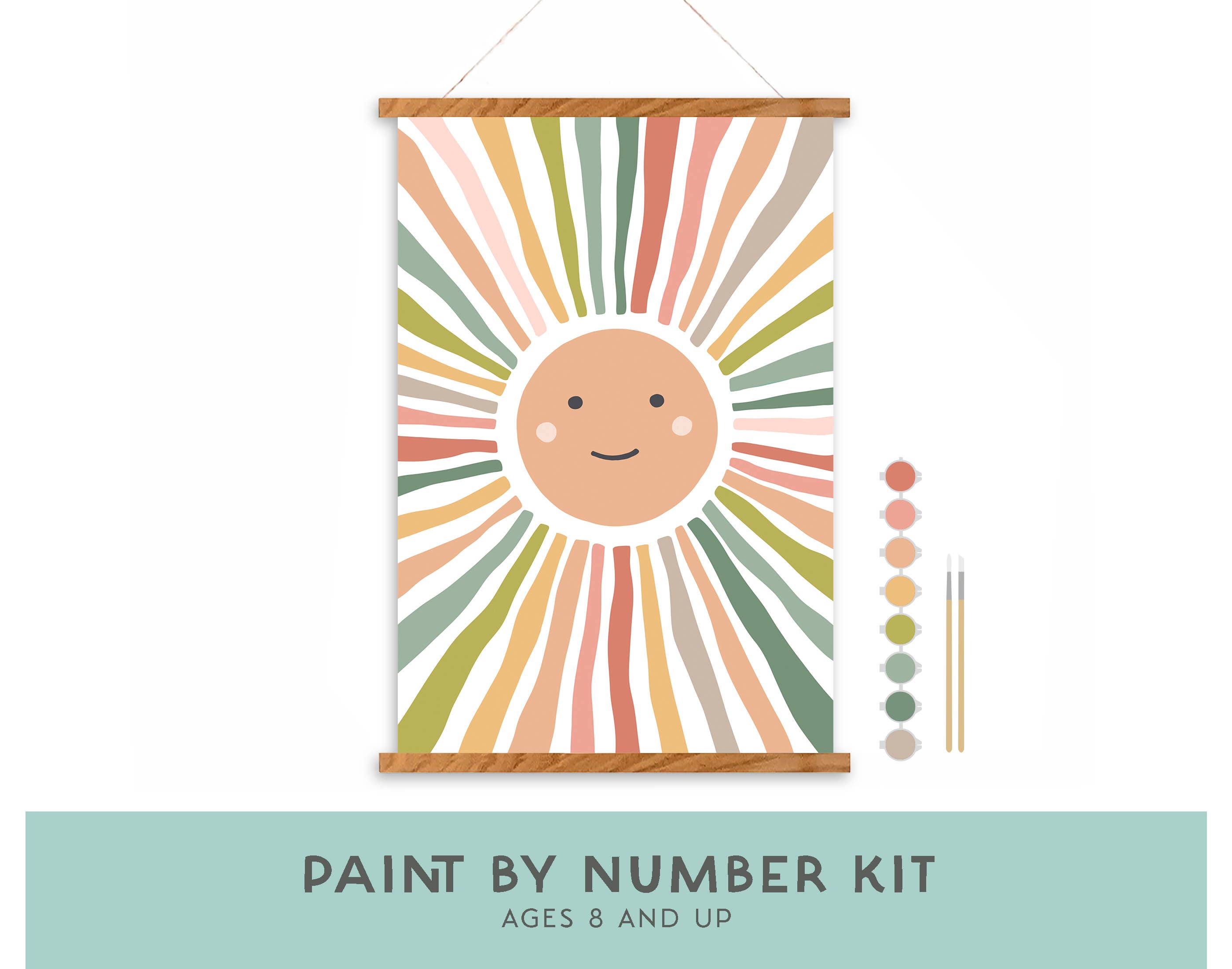 Smiley Sunshine Paint-by-Number Kit for Kids